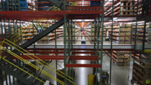 Mezzanine at warehouse